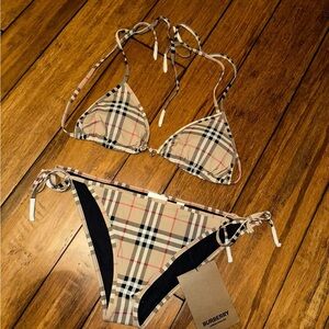 Burberry Plaid Swimsuit